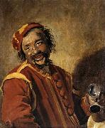 Frans Hals Lachende man met kruik oil painting artist